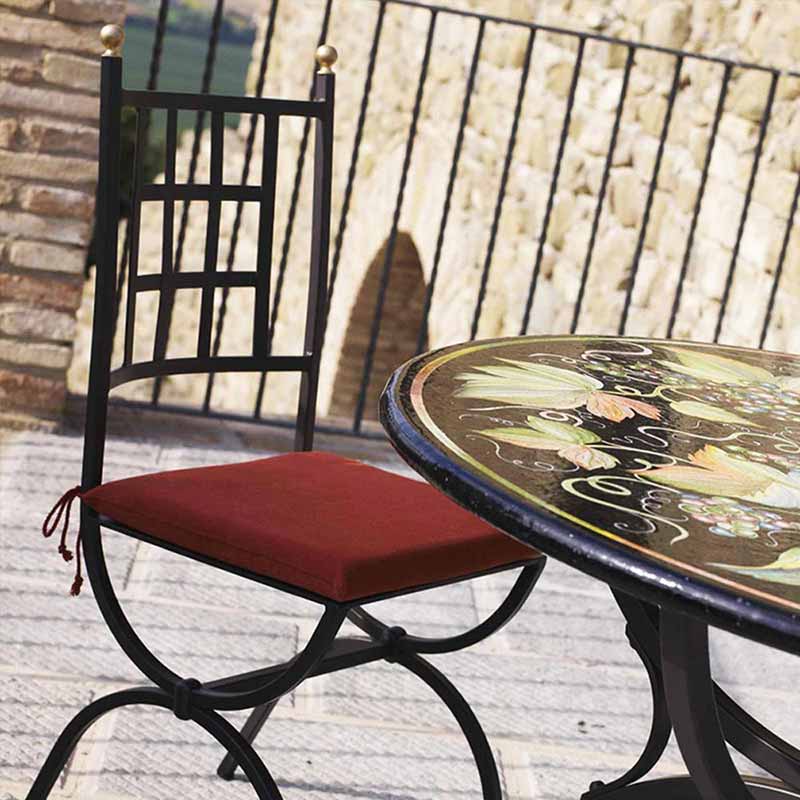 Piano tavolo in Barolo design in terrazza