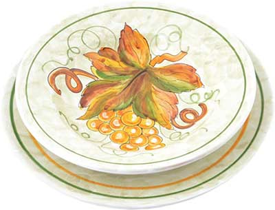 Ceramic tableware set in design Montefalco