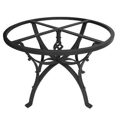 Black table frame Giunone made of metal
